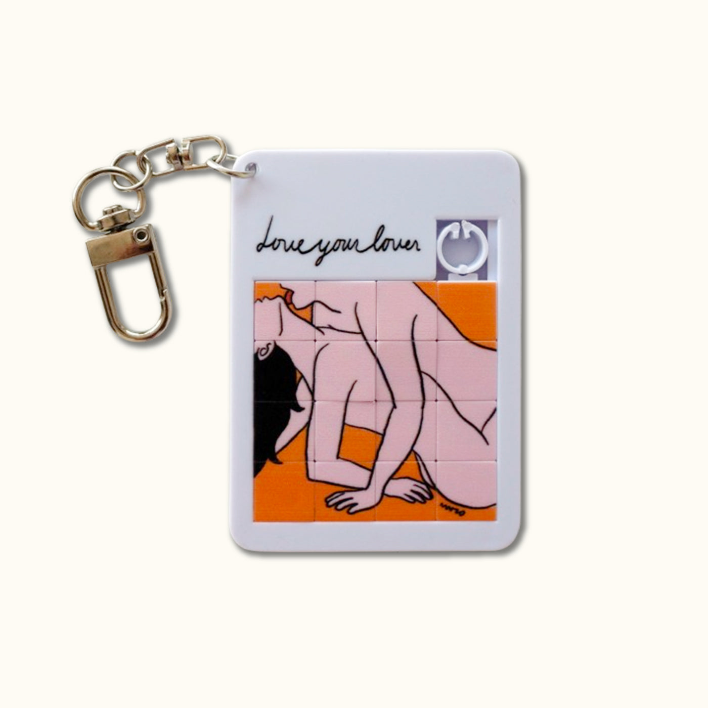 Puzzle Keyring - Body Voyage (Orange)