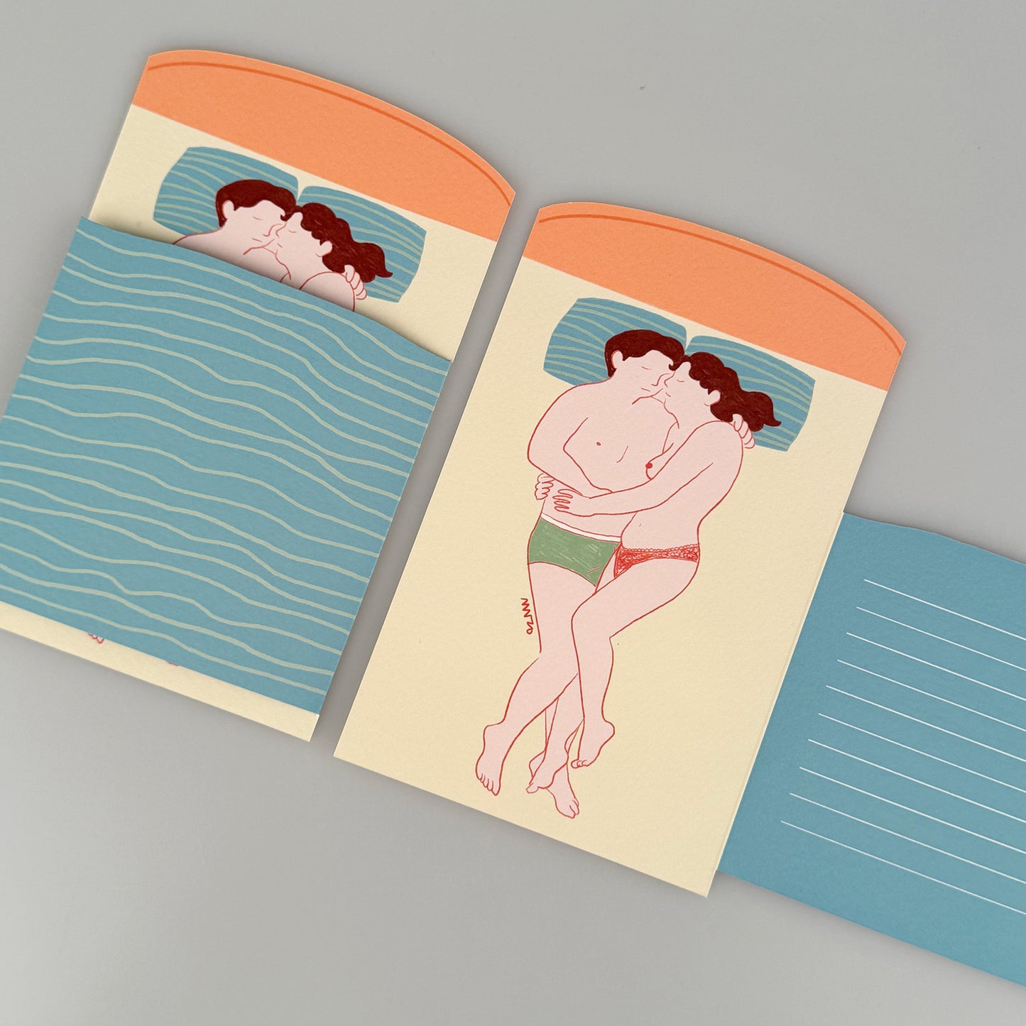 Drawing Card - It's dangerous outside the blanket!