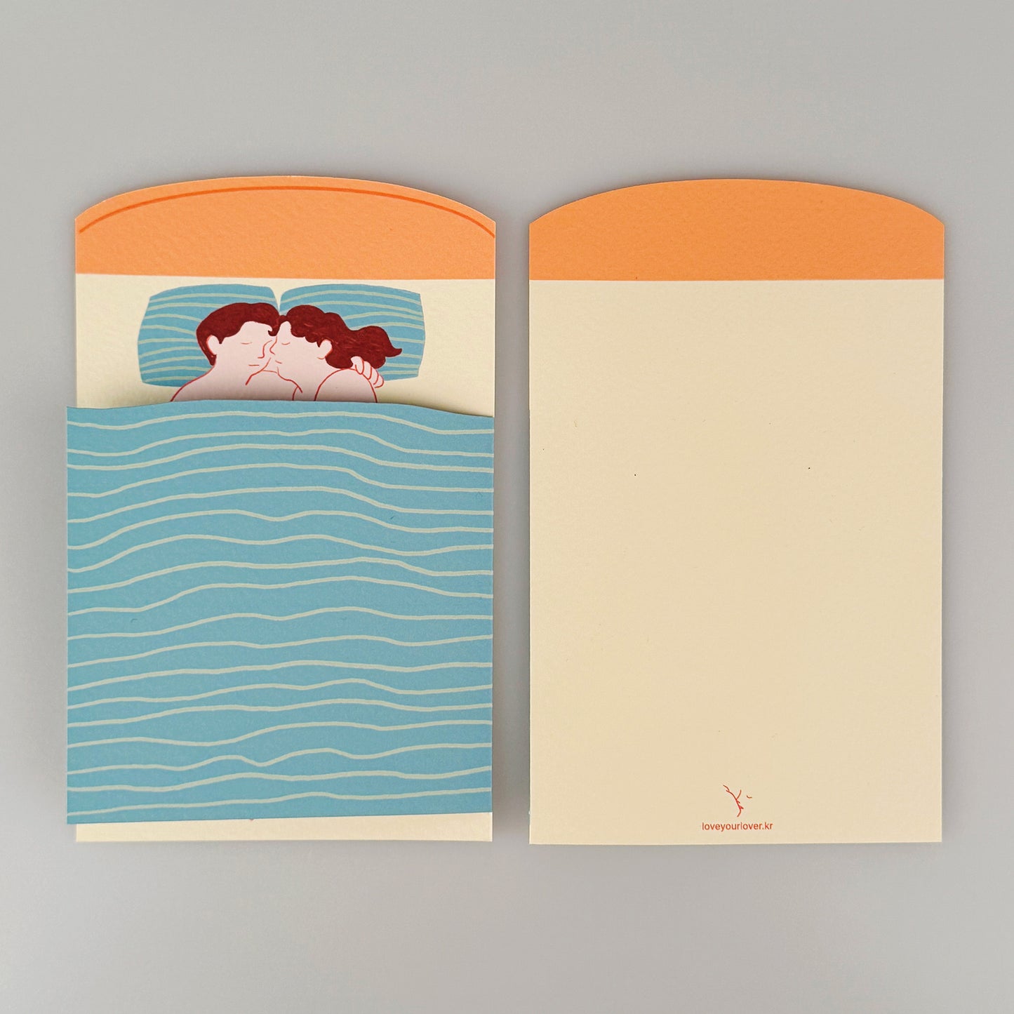 Drawing Card - It's dangerous outside the blanket!